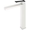 Mariner Lamborghini Hyper rubinetto lavabo con corpo del rubinetto rialzato, HYP9952-BO+LEV001-NOBO, Lamborghini Hyper arctic white [Rubinetteria Bagno > Rubinetteria Lavabo]