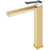Mariner Lamborghini Hyper rubinetto lavabo con corpo del rubinetto rialzato, HYP9952-OS+LEV001-CBO, Lamborghini Hyper noble gold [Rubinetteria Bagno > Rubinetteria Lavabo]