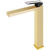 Mariner Lamborghini Hyper rubinetto lavabo con corpo del rubinetto rialzato, HYP9952-OS+LEV001-BONO, Lamborghini Hyper noble gold [Rubinetteria Bagno > Rubinetteria Lavabo]