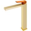 Mariner Lamborghini Hyper rubinetto lavabo con corpo del rubinetto rialzato, HYP9952-OS+LEV001-FB, Lamborghini Hyper noble gold [Rubinetteria Bagno > Rubinetteria Lavabo]