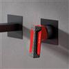 Mariner Lamborghini Hyper rubinetto doccia / rubinetto lavabo, per corpo incasso, HYP9911-NO+LEV001C-CFL, Lamborghini Hyper matt black [Rubinetteria Bagno > Rubinetteria Doccia]