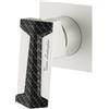 Mariner Lamborghini Hyper rubinetto doccia / rubinetto lavabo, per corpo incasso, HYP9911-BO+LEV001C-CBO, Lamborghini Hyper arctic white [Rubinetteria Bagno > Rubinetteria Doccia]