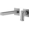 Mariner Lamborghini by Mariner Hyper rubinetto lavabo a parete, per corpo incasso, HYP1111-CS+BOQ0258-CSTL, Lamborghini Hyper brushed silver [Rubinetteria Bagno > Rubinetteria Lavabo]