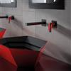 Mariner Lamborghini by Mariner Hyper rubinetto lavabo a parete, per corpo incasso, HYP9911-NO+LEV001C-CFL+BOQ0258-NOTL, Lamborghini Hyper matt black [Rubinetteria Bagno > Rubinetteria Lavabo]