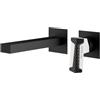 Mariner Lamborghini by Mariner Hyper rubinetto lavabo a parete, per corpo incasso, HYP9911-NO+LEV001C-CBO+BOQ0258-NOTL, Lamborghini Hyper matt black [Rubinetteria Bagno > Rubinetteria Lavabo]