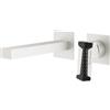 Mariner Lamborghini by Mariner Hyper rubinetto lavabo a parete, per corpo incasso, HYP9911-BO+LEV001C-CBO+BOQ0258-BOTL, Lamborghini Hyper arctic white [Rubinetteria Bagno > Rubinetteria Lavabo]