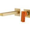 Mariner Lamborghini by Mariner Hyper rubinetto lavabo a parete, per corpo incasso, HYP9911-OS+LEV001C-FB+BOQ0258-OSTL, Lamborghini Hyper noble gold [Rubinetteria Bagno > Rubinetteria Lavabo]