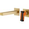 Mariner Lamborghini by Mariner Hyper rubinetto lavabo a parete, incluso corpo incasso, HYP9911-OS+LEV001C-CFB+INT0055-00TL+BOQ0258-OSTL, Lamborghini Hyper noble gold [Rubinetteria Bagno > Rubinetteria Lavabo]