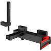 Mariner Lamborghini Hyper rubinetto vasca con set doccia, HYP9920-NO+LEV001-CFL, Lamborghini Hyper matt black [Rubinetteria Bagno > Rubinetteria Vasca]