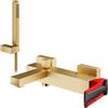 Mariner Lamborghini Hyper rubinetto vasca con set doccia, HYP9920-OS+LEV001-CFL, Lamborghini Hyper noble gold [Rubinetteria Bagno > Rubinetteria Vasca]
