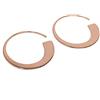 Strictly Gifts Orecchini a cerchio aperti, placcati in oro rosa, Argento sterling