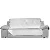 EUROSTYLE COPRIDIVANO Trapuntato Serena Microfibra Double-Face Senza Elastico copriseduta appoggio (Panna, 3 POSTI Seduta 175CM)