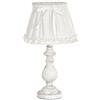 Grafelstein - Lampada da tavolo Rosy Dreams, colore bianco con piccole rose in tessuto sul bordo, E14
