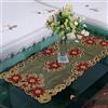 BBTISG Runner da Tavolo Ricamato, 40 x 85cm Ovale in Pizzo Centrino Ricamato con Intaglio Ricamato Tovaglietta Rotonda per Vasi, Casa (stile 2)