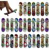 POPAPIE 30 Pezzi Mini Skateboard da Dita Modello Casuale Finger Skateboards Giocattolo Professionale Mini Skate Board per Dita per Bambini Compleanno Festa Regalino
