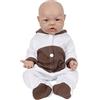 Vollence Bambola Neonata 40cm in Silicone, Non Bambola in Vinile, Bambola Realistica, Regalo di Natale - Ragazza