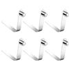 AOMiGT Clip A Molla per Pagaia per Kayak, 6 Pezzi Clip a Molla a Pulsante Singolo in Acciaio Inox, Kayak Paddle Spinta Scatto Pulsante Tenda Molla Clip Pole Tubo per Tenda da Campeggio, Kayak, Pagaia