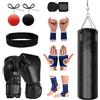 Lnopever Sacco da boxe da appendere, 120 cm, per bambini, ragazzi e adulti (non riempito)