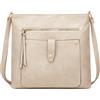 Dokeno Borsa a Tracolla Donna in Pelle PU, Borsa Elegante e Leggera con Tracolla Regolabile, Borsa a Spalla per Lavoro, Scuola, Università