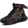 Nasogetch Scarpe Antinfortunistiche Uomo Donna Scarpe da Lavoro Leggere Alte Comode Antiscivolo Scarponi Stivali Sicurezza Nero EU 38