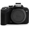 Rieibi - Custodia in silicone per fotocamera digitale Canon EOS R10, protettiva e antiscivolo, colore: Nero