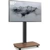 AOKCOS Supporto TV Rotante con ripiano in legno, per TV da 32-65 pollici, max. VESA 400x400 mm