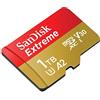 SanDisk Extreme 1 TB microSDXC Memory Card + SD Adapter with A2 App Performance + Rescue Pro Deluxe, Up to 160 MB/s, Class 10, UHS-I, U3, V30