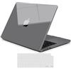 TECOOL Premium Cover Ultrasottile per MacBook Air 13,6 Pollici M5 M4 M3 M2 2022-2026 A3449 A3240 A3113 A2681, Custodia Rigida e Copritastiera UE in TPU, ultra cristallo grigio siderale