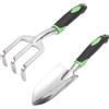 DHSBGWSX 2 pala da giardino, attrezzi da giardino, mestolo da giardino, paletta per attrezzi in metallo, mini pala per attrezzi, pala da giardino, strumento per scavo all'aperto, strumento per erbacce da