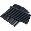 WhizNook 30 Pezzi Clip di Fissaggio in PVC 19Cm Clip di Fissaggio per la Privacy, Clip per Strisce Privacy, Strisce di Fissaggio Universali Binari di Serraggio per Giardino Tappetini a Doppia Asta Antracite