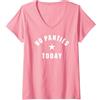 No Panties Today Retro Athletic Design S Donna NESSUN PANTALONCINO Maglietta con Collo a V