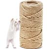 facaio Tiragraffi per gatti Corda di Sisal 6 mm x 40 m Corda, Naturale in Sisal Gatti tiragraffi, Decorazione da Giardino, Accessori Gatti, Albero Tiragraffi, Giocattolo Multiuso