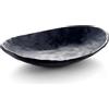 gvivej Vassoio Ovale Nero, Portaoggetti Nero centrotavola portagioie Vassoio, Organizer Portachiavi per l'ingresso, per ingresso comò Piatto Decorativo, 20 x 13,5 cm