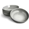 Springlane Kitchen SPRINGLANE stoviglie grigie, servizio da tavola in gres Misty Cliff (Grigio, Set di Piatti Fondi 4 pz)