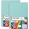 m-office Pannolenci Colorati, Feltro per Lavoretti Creativi, Cucito e Patchwork, Materiale per Scrapbooking e Decorazioni, Set Colori DIY, Ideale Artigianato e Fai-da-te, 40x60cm (Blu Pastello, 20pz)