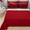 PETTI Artigiani Italiani - Trapuntino Matrimoniale, Trapuntino Leggero Double Face, Copriletto Trapuntato, Trapunta Leggera Estiva, Tortora Bordeaux