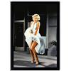 postergaleria Bild im Rahmen | Plakat | Modern | Wand Künstlerisch | Verschiedene Themen 50 x 70 cm Marylin- abito bianco
