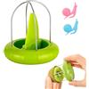 SwirlColor Kiwi Peeler di verdure della frutta dell'acciaio inossidabile Snocciolate Peeler cucina Gadget e 2 pezzi di supporto per bustina di tè appeso in silicone a forma di lumaca di colore casuale