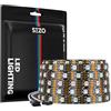 SEZO WS2815 Striscia di Luce LED (Aggiornata WS2812B) 5M 60LEDs/m Dream Color Indirizzabile Individualmente RGB 5050SMD Dual Signal WS2813 LED Flessibile IP30 Non Impermeabile DC12V Nero PCB