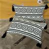 Ruyosn 2 pezzi federa cuscino letto con nappina 30x50 copricuscini testata divano sedia letto in Velluto con Cerniera Invisibile per Ufficio Classico Resistente Salotto,Bianco/Nero