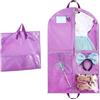 Ruikcoll Borsa porta abiti per bambini, borsa porta abiti corta, borsa porta abiti lunga, viola, poliestere, cerniera