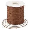 Craftdady Filo circolare in poliestere cerato, 169,7 m, 0,5 mm, per la produzione di gioielli e accessori macramè, colore Siena Terra
