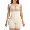 YIANNA Body Contenitivo Modellante Donna con Acciaio Stecche Pancera Snellente Guaina Contenitiva Intimo Shapewear Fajas Colombianas Beige 2XL 7306