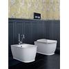 Yellowshop - Sanitari Bagno Sospesi Filo Muro Mod. Epoca Rimless Senza Brida Classico Vaso Wc + Bidet E Coprivaso Soft Close
