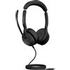 Jabra Evolve2 50 Link380c UC Stereo - Headset stereo cablato con USB-C