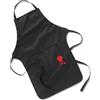 Weber 6533 - Grembiule da Barbecue con Ricamo Nero con Grandi Tasche per Utensili