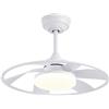 Brightium Ventilatore DC Celsius 26W bianco, 6 pale e 55 cm di diametro. Offre 2950 lumen, colore regolabile (3000K-6500K), 6 velocità, telecomando, funzione memoria e timer.