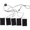 equlup Tappetino Riscaldato per Vestiti Elettrici, Foglio Riscaldante USB in Fibra Composita Gilet Resistente All'usura Giacca Riscaldante Strumento per La Vita Quotidiana Escursionismo