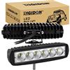 RIGIDON 2X faro da lavoro led, 6 pollici 15 cm 18W barra led fuoristrada | 12V 24V, flood luci di lavoro, fari di profondità, per auto trattore escavatore camion SUV ATV 4x4, 6000K bianco impermeabile