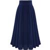 Generisch Donna Casual Chiffon Elastico in Vita Una Linea Pieghe Gonna Estiva A Pieghe Gonna A Pieghettata Gonna Donna Leggera Gonna Casual Chiffon Gonne A Vita Alta Elegante Gonna Boho Matita Lunghezza Al